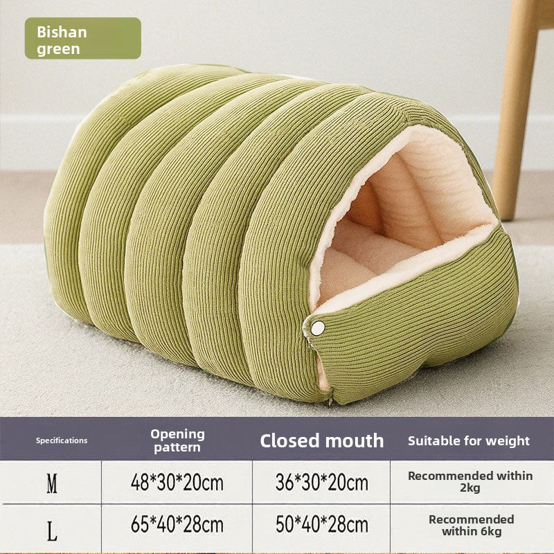Cozy Washable Cat Cave Bed – Warm & Comfortable Pet Nest