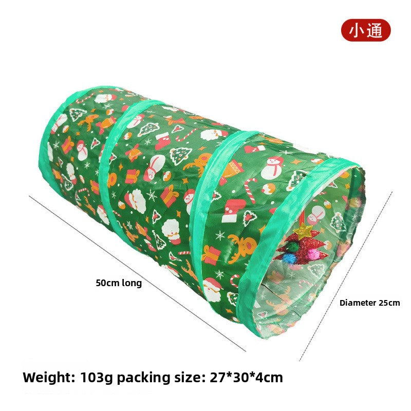 Foldable Rainbow Cat Tunnel Toy 🌈🐱