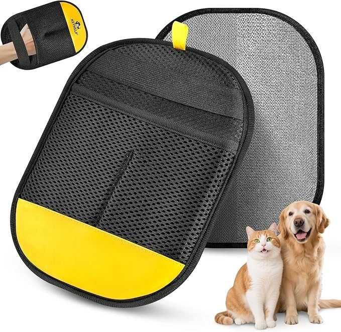 Pet Hair Removal Grooming Gloves for Cats & Dogs 🐾