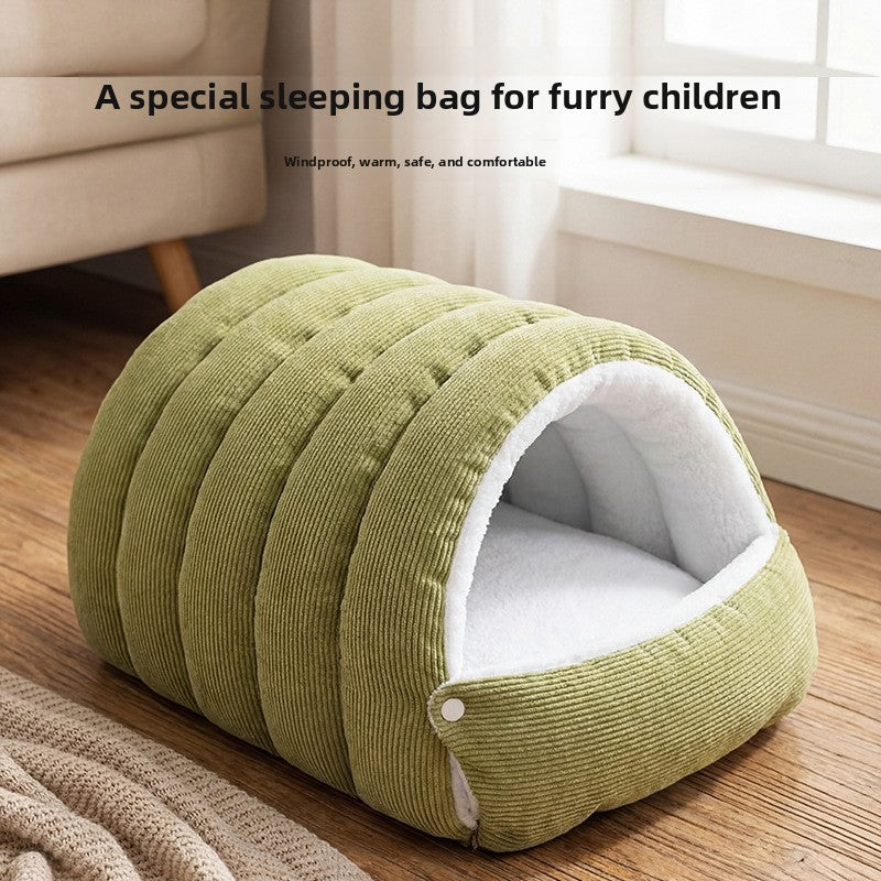 Cozy Washable Cat Cave Bed – Warm & Comfortable Pet Nest