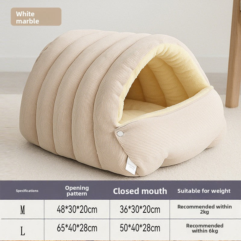 Cozy Washable Cat Cave Bed – Warm & Comfortable Pet Nest