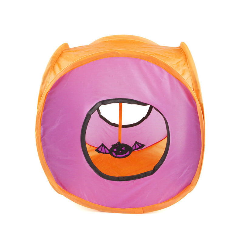 Foldable Rainbow Cat Tunnel Toy 🌈🐱