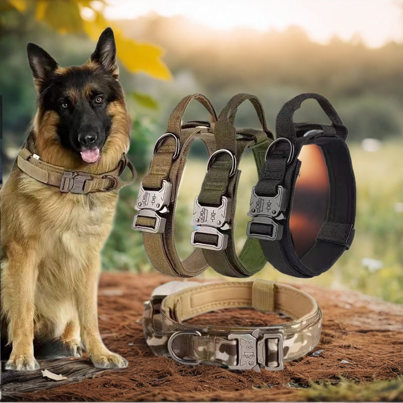 Elite Tactical Dog Collar & Leash Set for Powerful Dogs