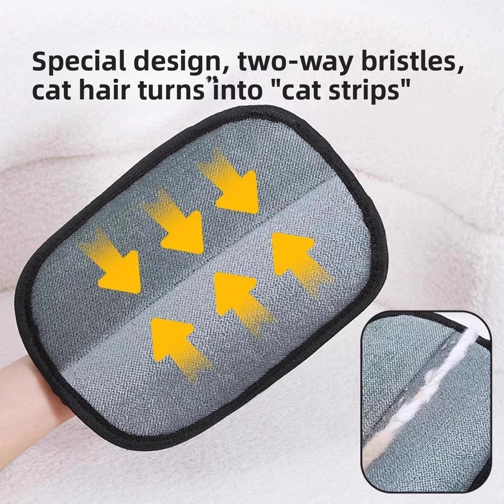 Pet Hair Removal Grooming Gloves for Cats & Dogs 🐾