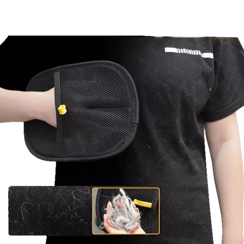 Pet Hair Removal Grooming Gloves for Cats & Dogs 🐾