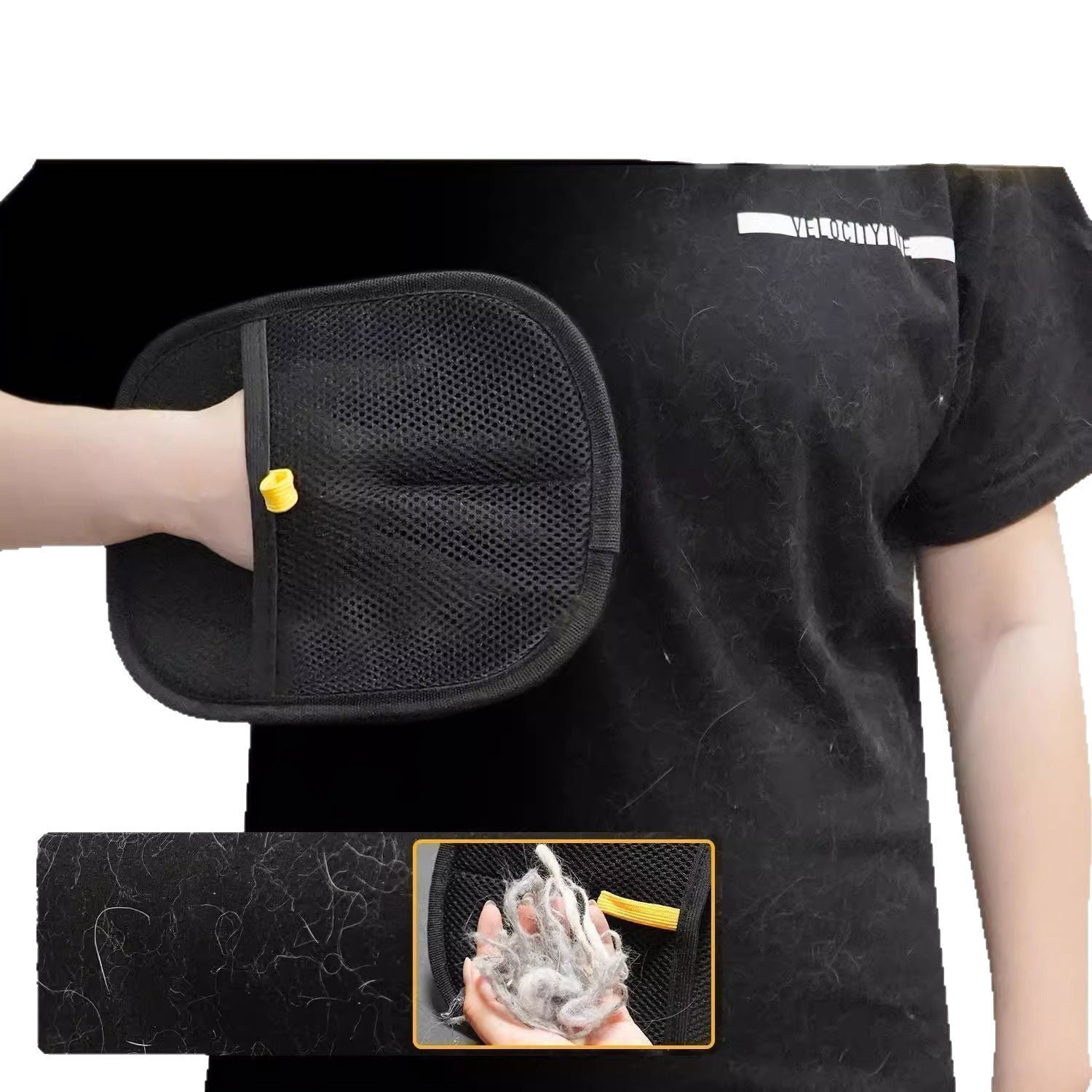 Pet Hair Removal Grooming Gloves for Cats & Dogs 🐾