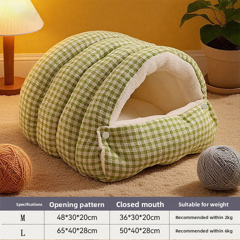 Cozy Washable Cat Cave Bed – Warm & Comfortable Pet Nest