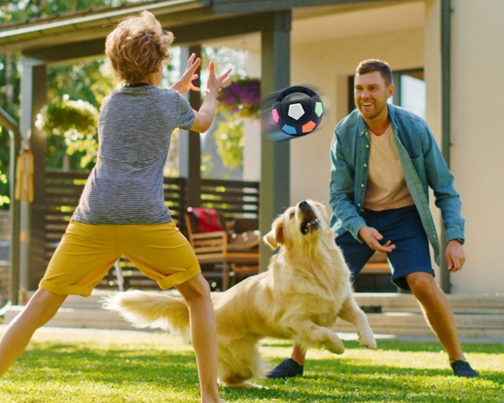 Interactive Grip Football Dog Toy